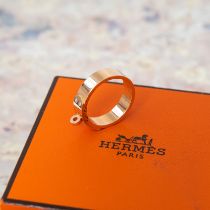 Hermes Rose Gold Kelly Ring Size 51