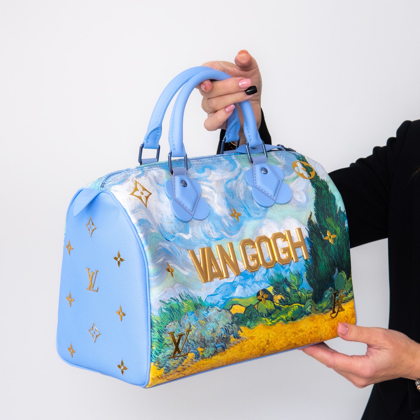 Louis Vuitton Limited Edition Lavender Speedy 30 Jeff Koons Van Gogh Masters Collection - Bild 10 aus 18