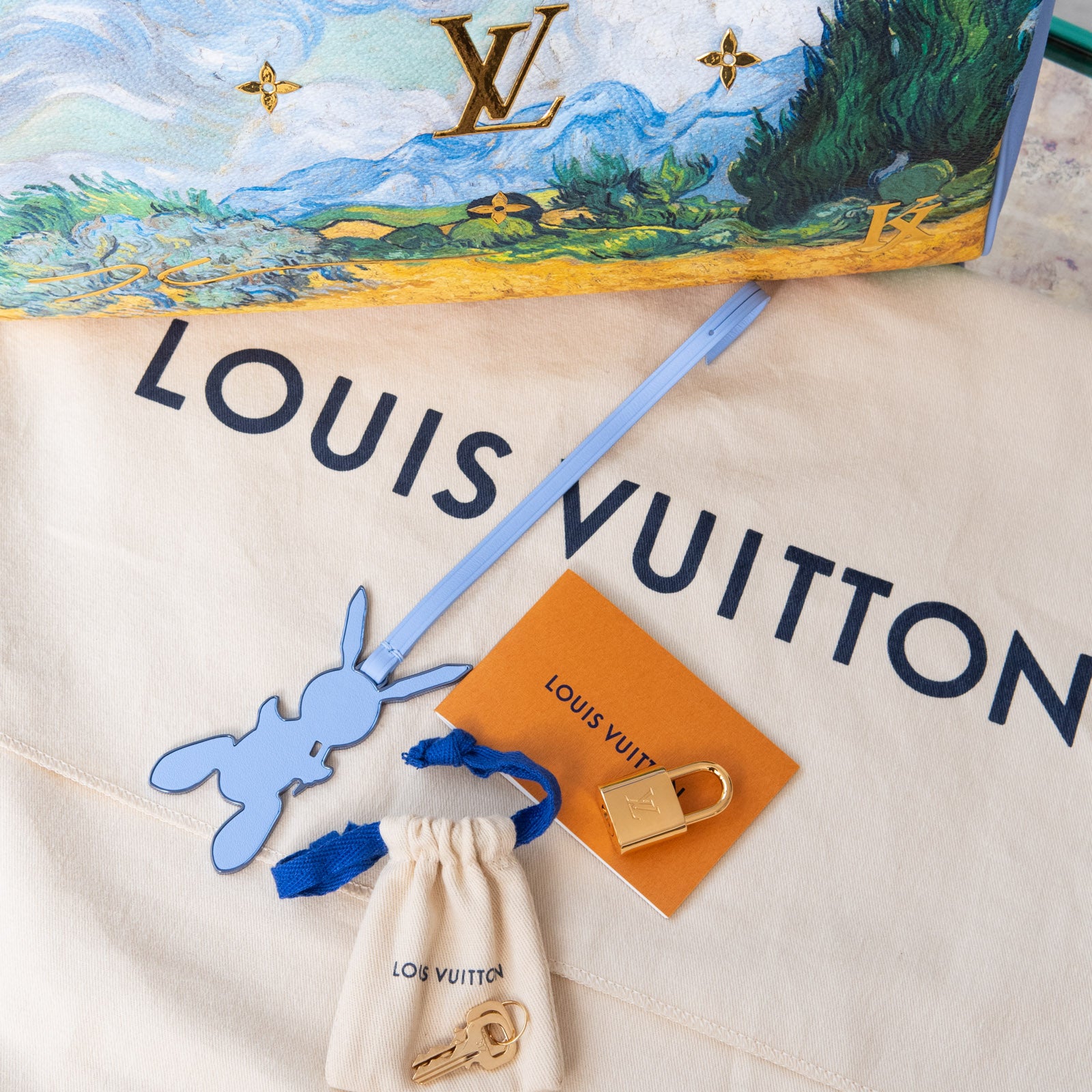 Louis Vuitton Limited Edition Lavender Speedy 30 Jeff Koons Van Gogh Masters Collection - Image 18 of 18