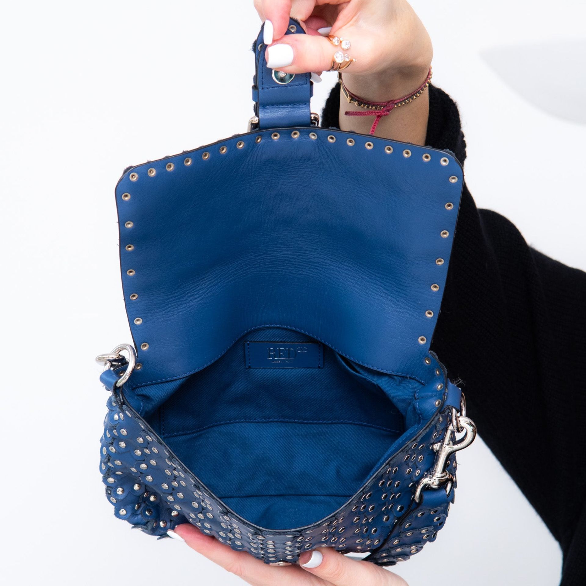 Red Valentino Blue Buckle Bag - Image 8 of 8