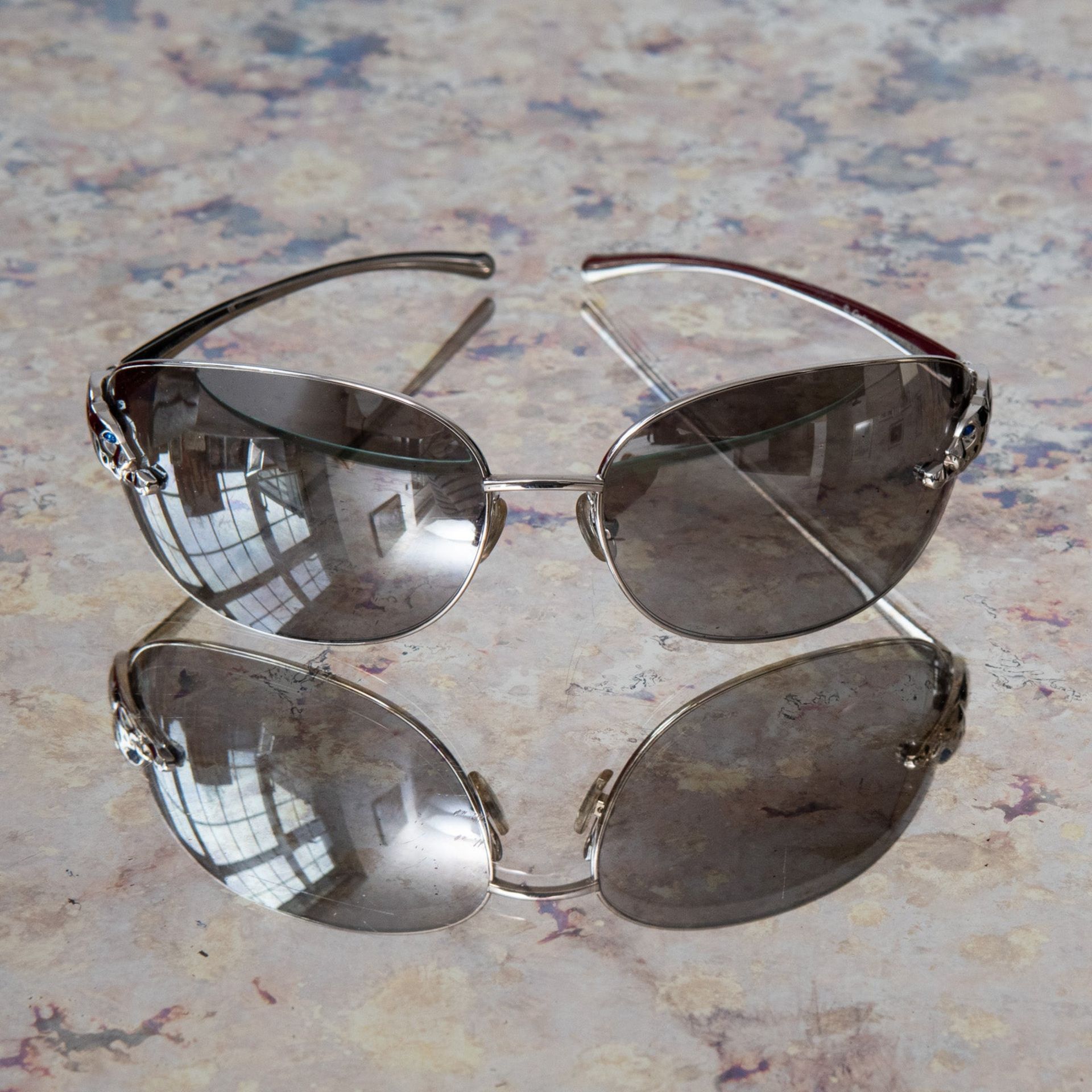 Cartier Vintage Limited Edition Panthere de Aviator Sunglasses - Image 8 of 8