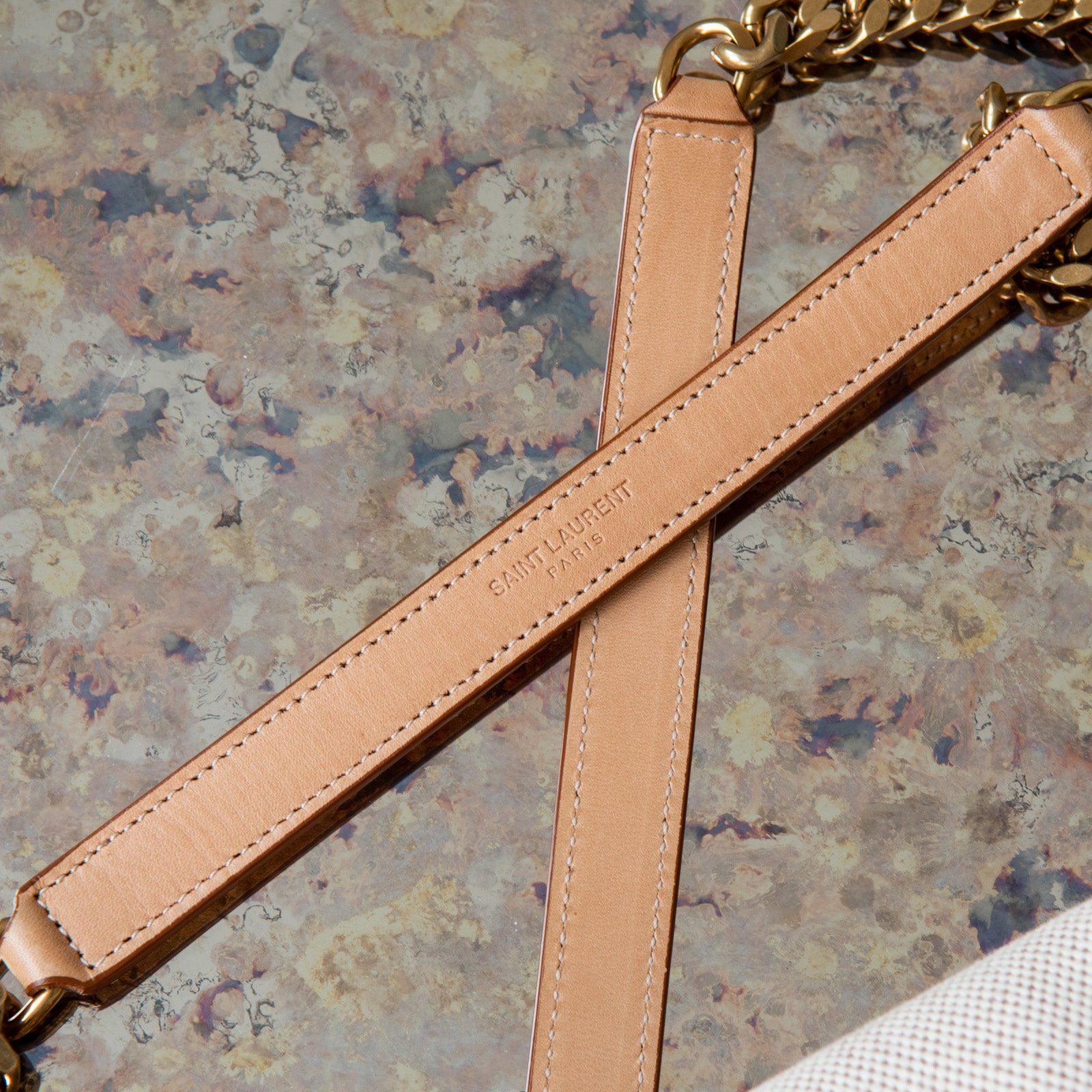 Saint Laurent Nikki Beige Canvas Bag - Image 4 of 15