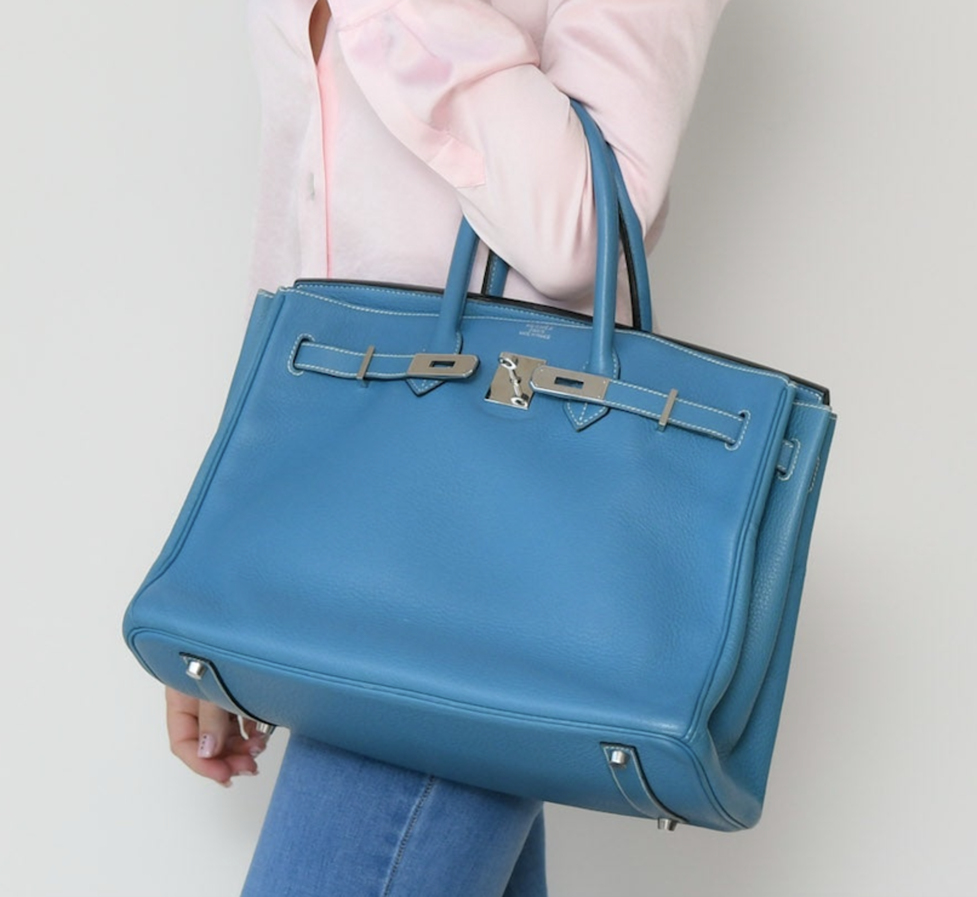 Hermes Blue Jean Birkin 35