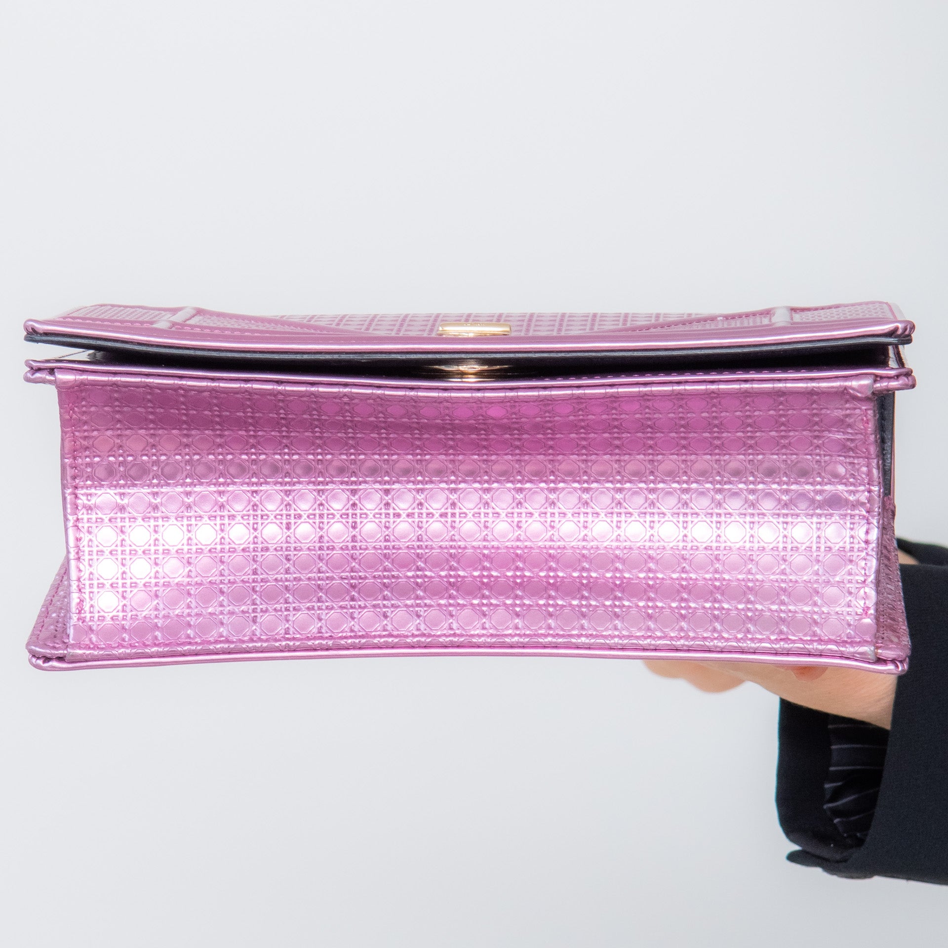 Dior Diorama Metallic Pink Bag - Image 7 of 8