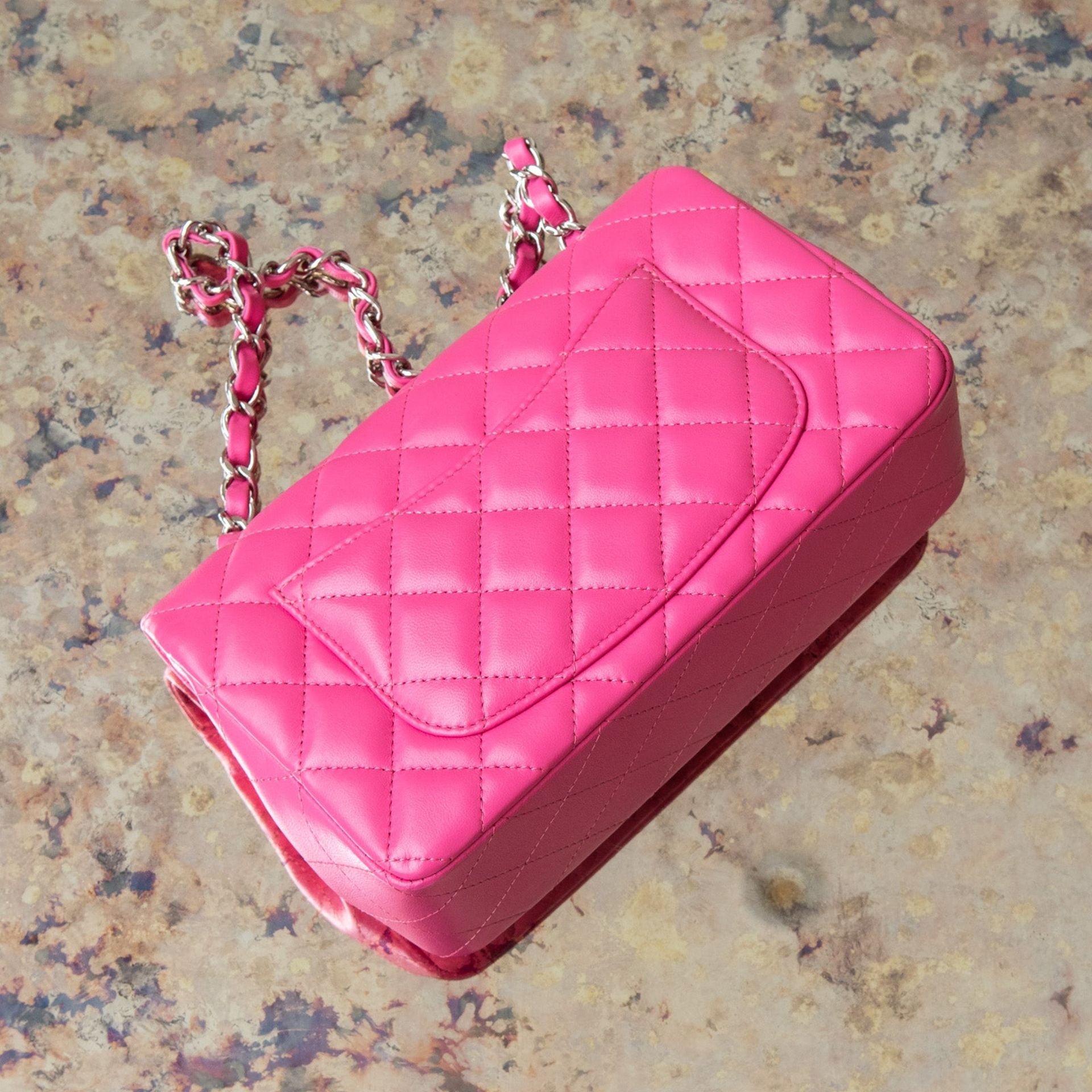 Chanel Pink Mini Rectangular Flap Bag - Image 13 of 13
