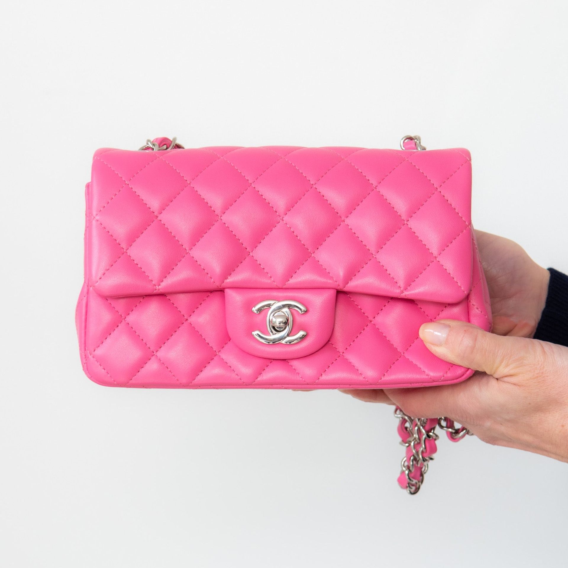 Chanel Pink Mini Rectangular Flap Bag - Image 2 of 13