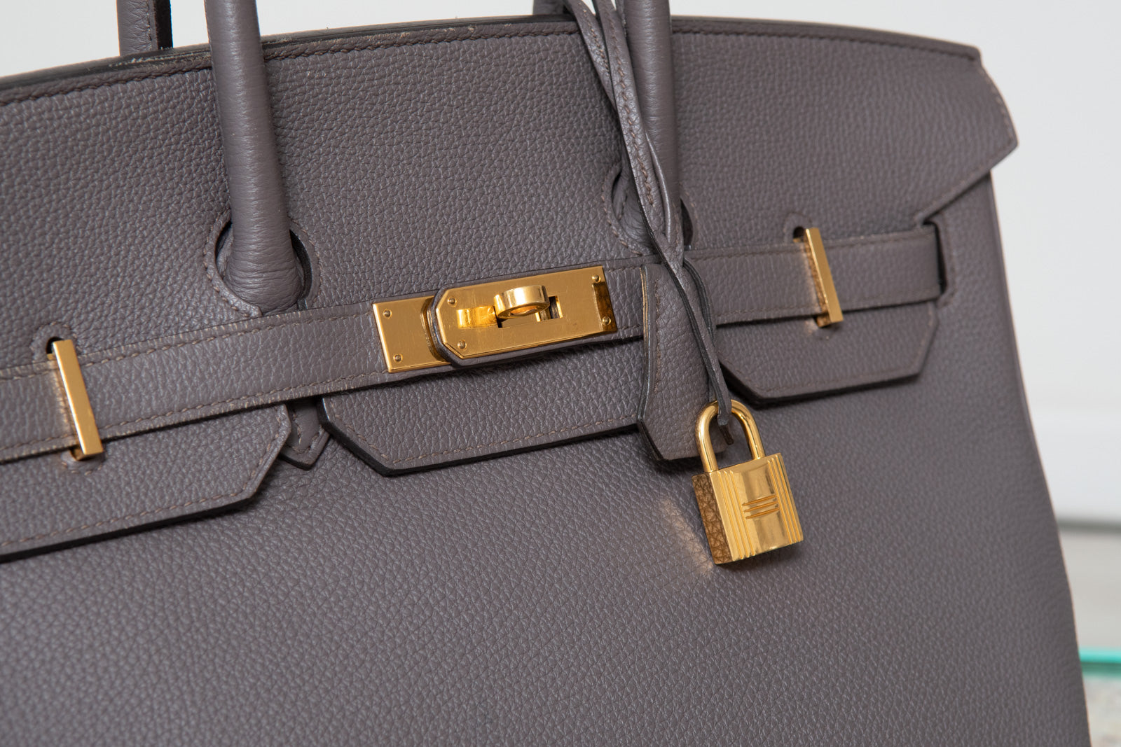 Hermes Birkin 35 Etain Bag - Bild 4 aus 18