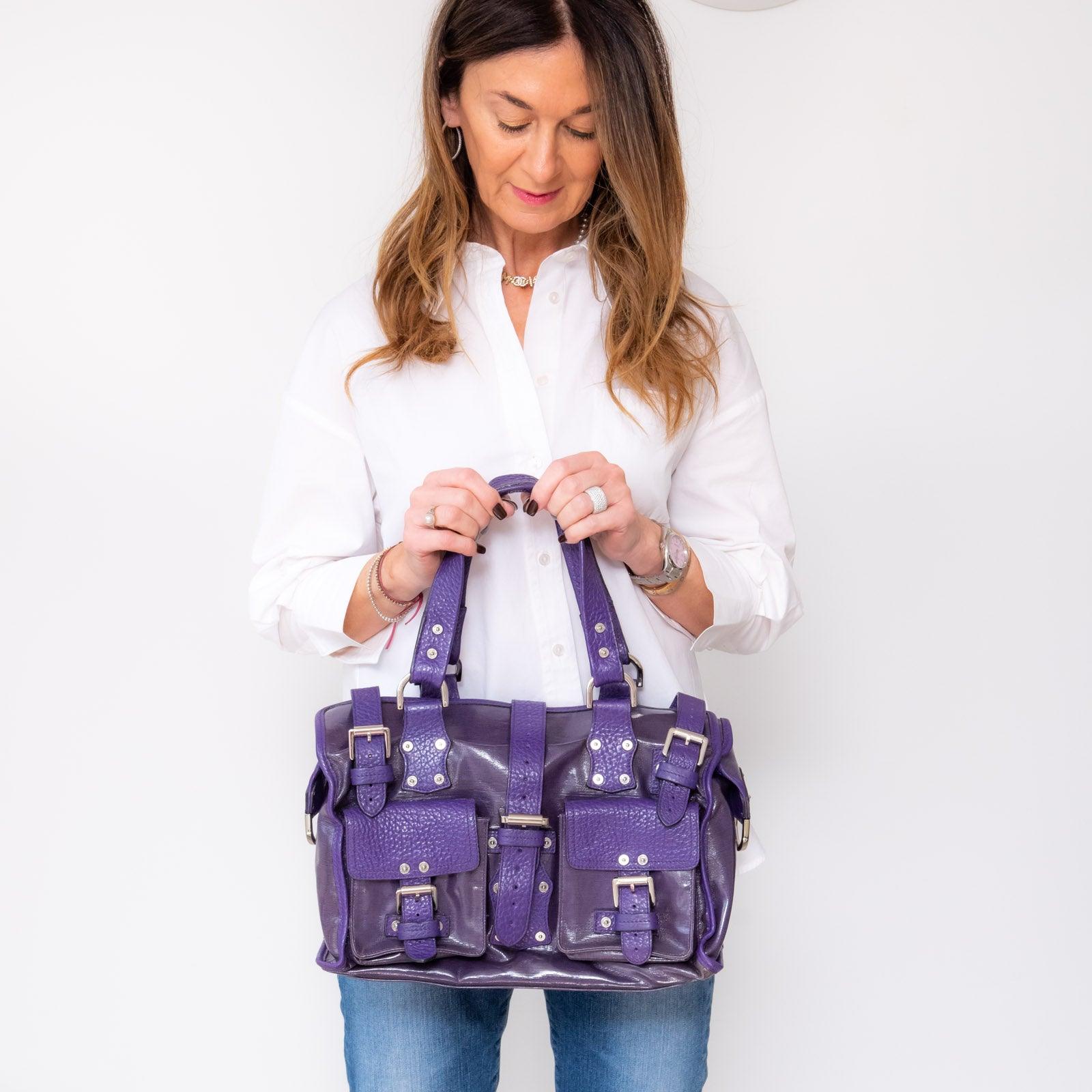 Mulberry Roxanne Purple Bag - Image 6 of 7