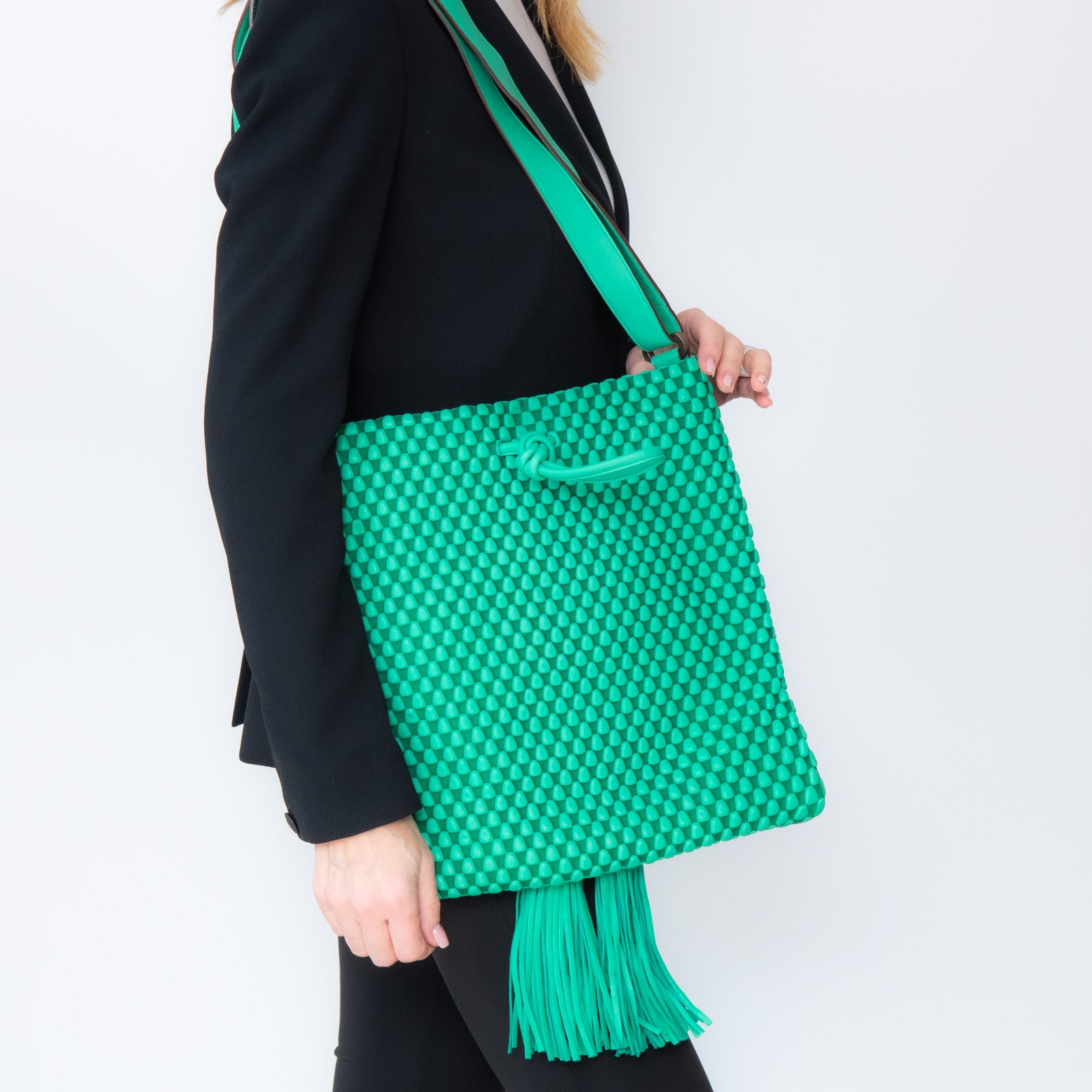Tissa Fontaneda Bright Green Leather Bag - Image 5 of 8