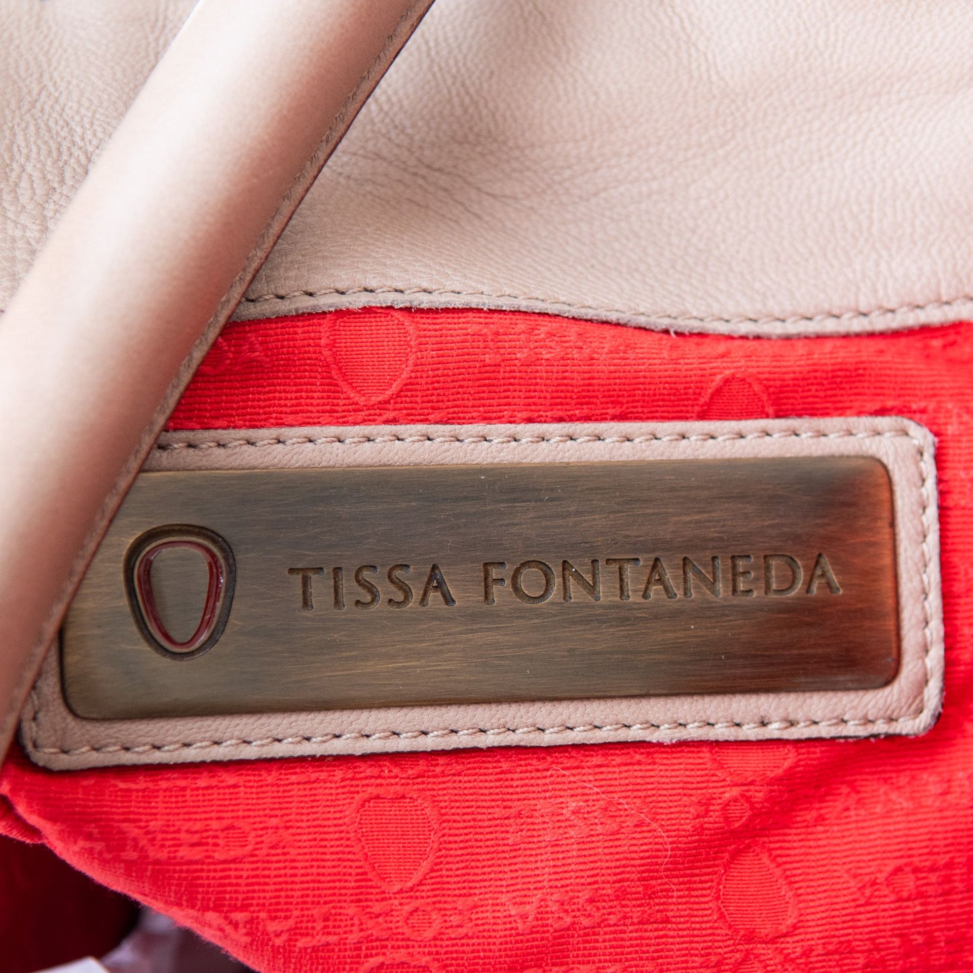 Tissa Fontaneda Mushroom Leather Tote Bag - Image 8 of 10