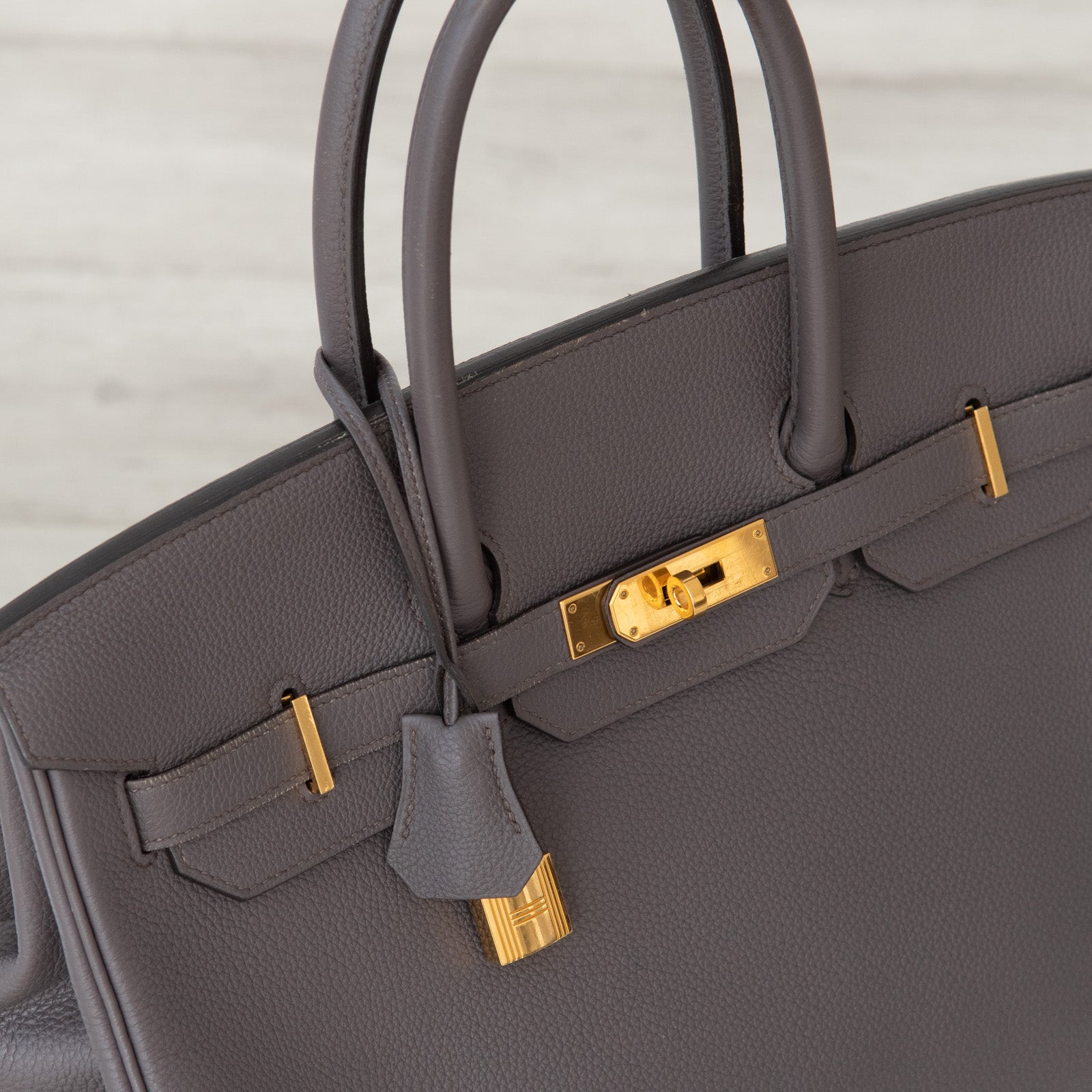 Hermes Birkin 35 Etain Bag - Bild 15 aus 18