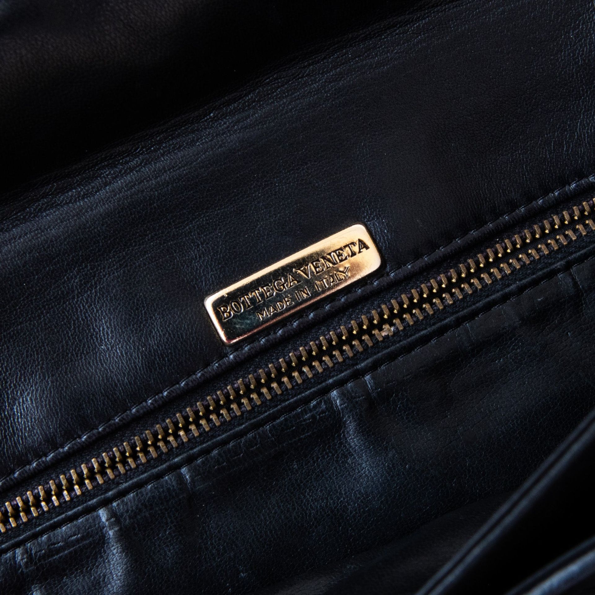 Bottega Veneta Black Leather Clutch Bag - Image 4 of 6