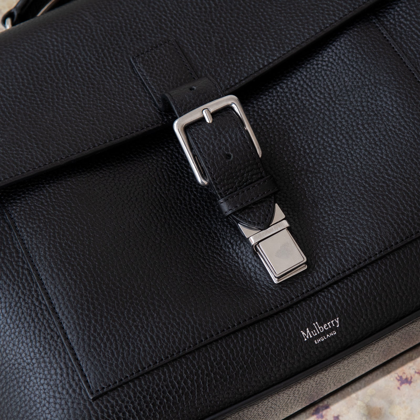 Mulberry Black Chiltern Briefcase - Image 5 of 7