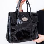 Mulberry Black Patent Bayswater Bag