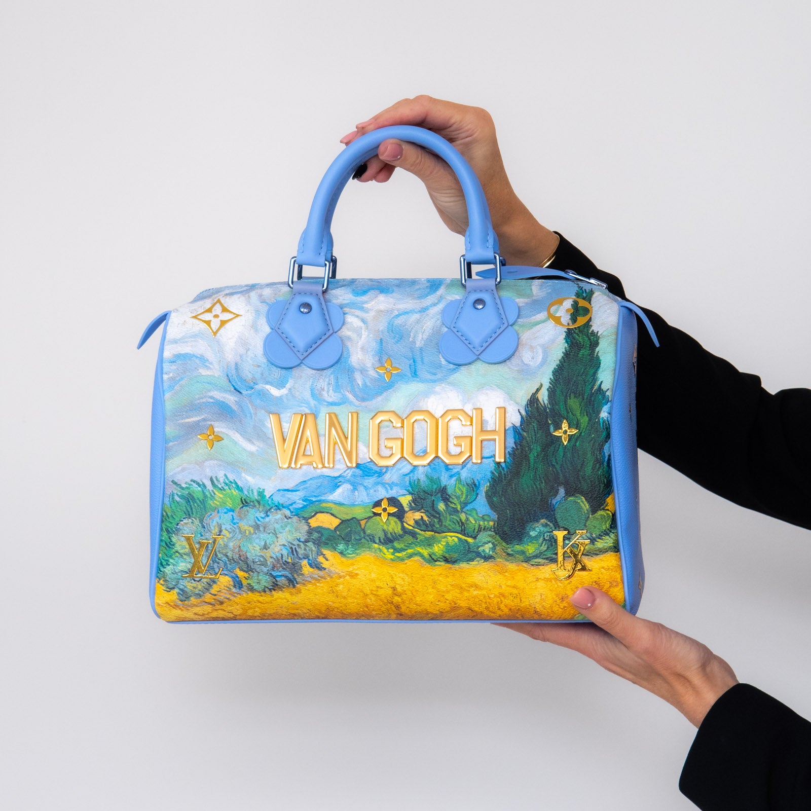 Louis Vuitton Limited Edition Lavender Speedy 30 Jeff Koons Van Gogh Masters Collection - Image 12 of 18