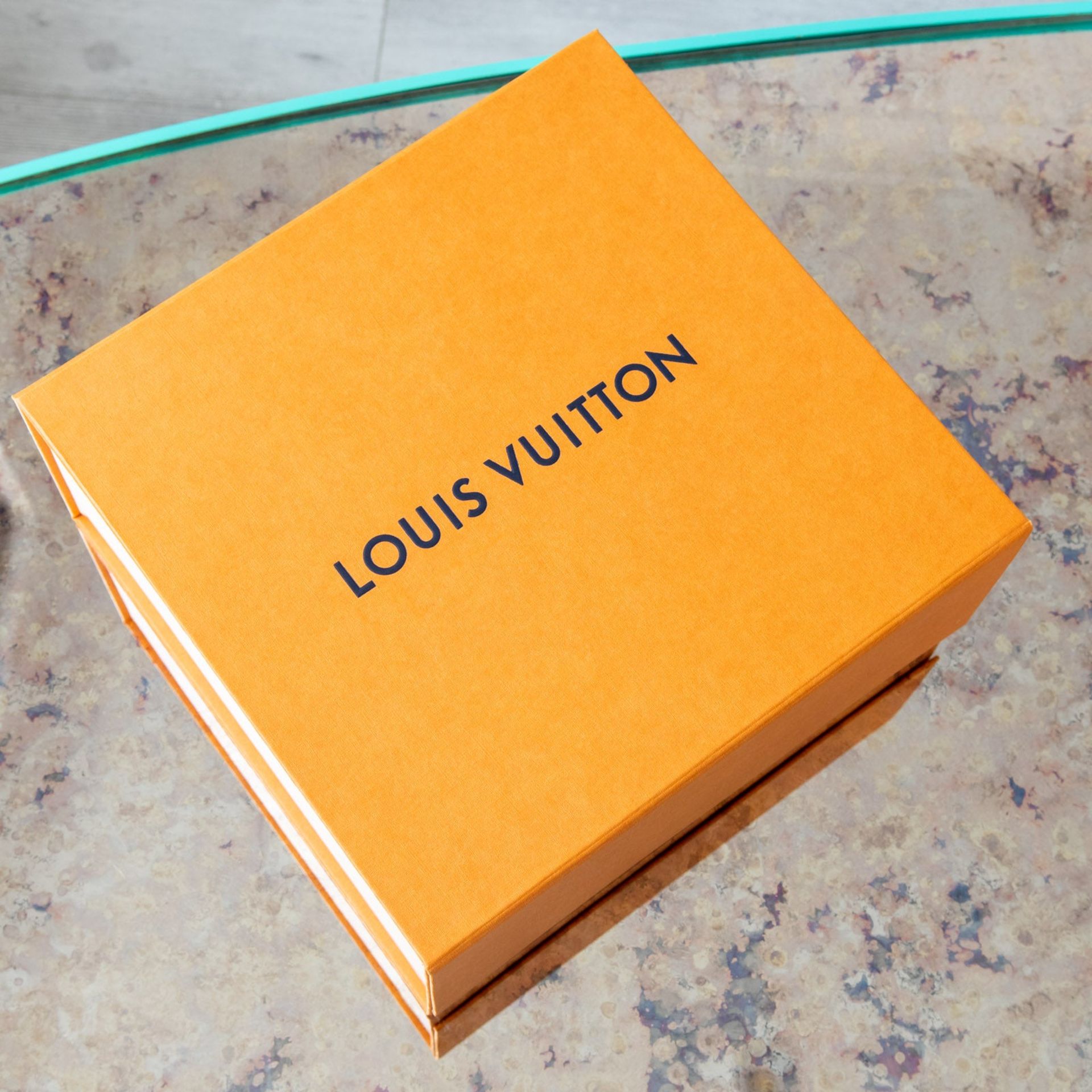 Louis Vuitton Cream Petite Malle Souple Bag Empreinte - Image 5 of 9
