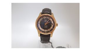 Omega DeVille Hour Vision 18ct Rose Gold 431.63.41.21.13.001