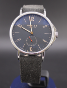 NOMOS AHOI BLUE DIALIN WATCH STEEL WITH BOX AND PAPERS