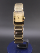 RADO LADIES DIASTAR GOLD PLATED CHAMPAGNE DIAL WATCH