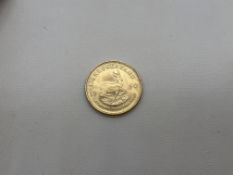 A 1/4oz Krugerrand 1980 Fine Gold 22ct 8.51g
