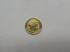 A 1/4oz Britannia Sovereign Coin 2020 999.9 Fine Gold 7.83g