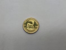 A 1/4oz Krugerrand 1980 Fine Gold 22ct 8.51g