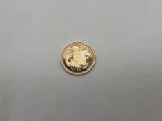 A 1/2 Sovereign Coin Queen Elizabeth II 2005 22ct Gold 4g