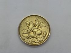 A Polytechnic School Of Architecture Bossom Medal 15ct Gold 42g