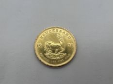 A 1oz Krugerrand 1976 Fine Gold 22ct 34g