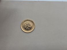 A 1/2 Sovereign Coin King Charles III 2022 22ct Gold 4g