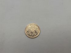 A 1/2 Sovereign Coin King Charles III 2022 22ct Gold 4g