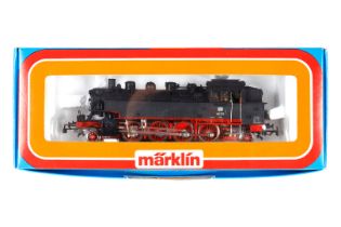 Märklin 1-D-1 Tenderlok ”86 173” 3096, Spur H0, schwarz, Alterungsspuren, im leicht besch. OK, Z 2