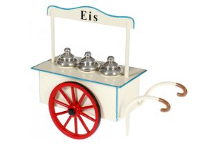 Nordmann Eis-Verkaufswagen, HL, mit 3 Deckeln, Alterungsspuren, L 8,5, Z 1-2