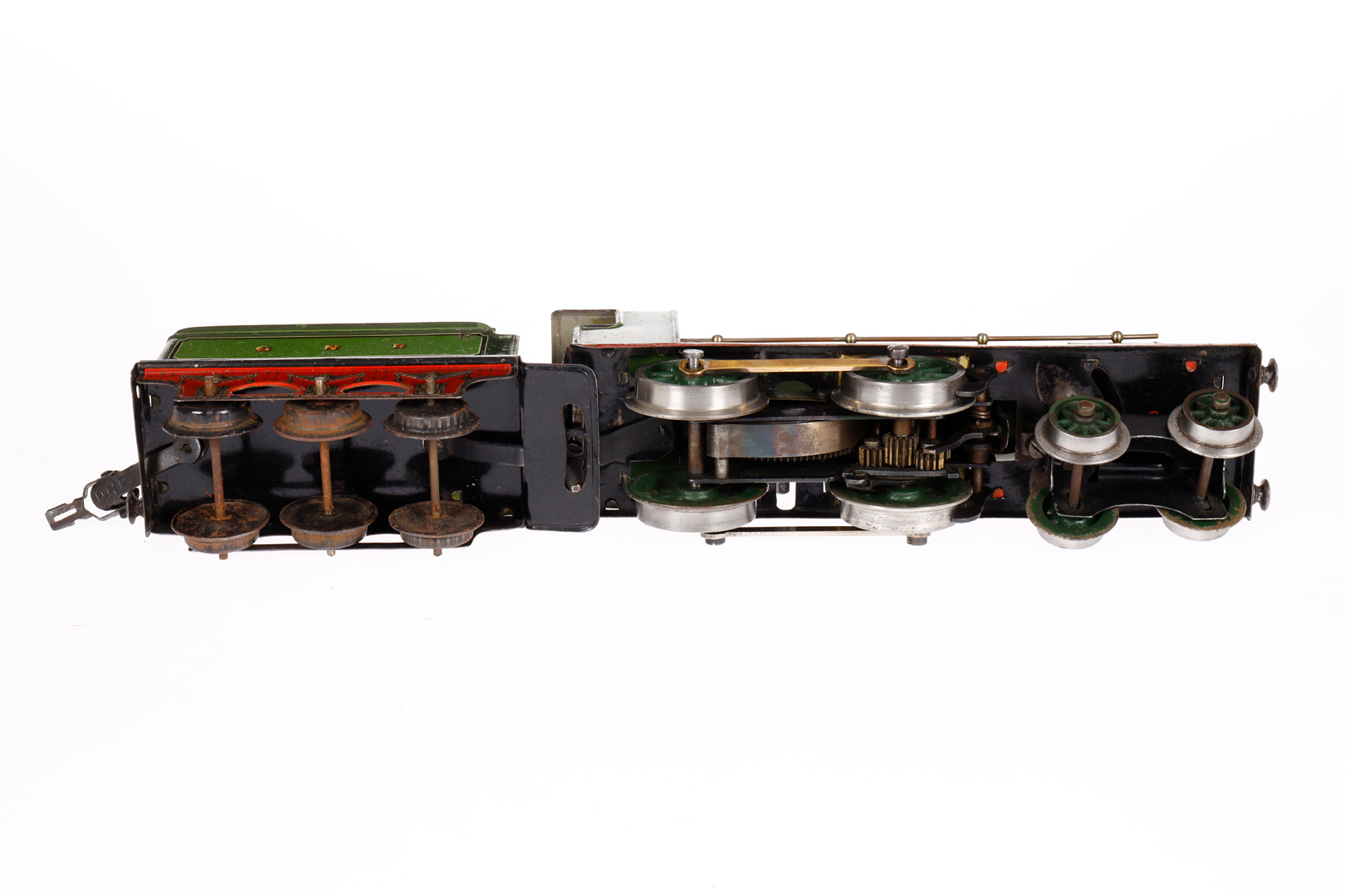 Märklin engl. 2-B Dampflok ”294” E 1030 GNR, Spur 0, Uhrwerk intakt, mit Tender, Bremse und v+r, 1 - Image 4 of 4