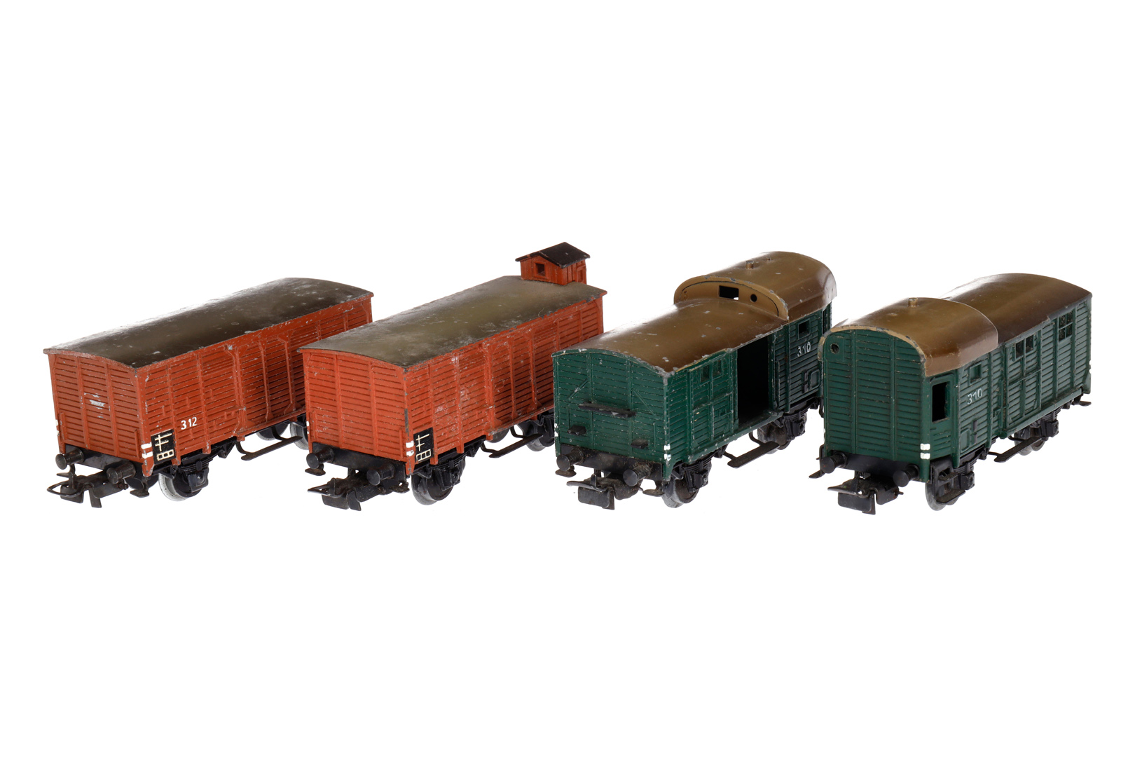 4 Märklin Güterwagen, Spur H0, Guss, LS, Z 3