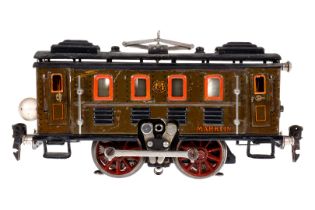 Märklin E-Lok RS 65/13050, Spur 0, elektr., braun, mit 1 el. bel. Stirnlampe, Schwarzbereiche ÜL, LS