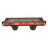 Märklin Niederbordwagen 1764, Spur 1, CL, LS und gealterter Lack, L 24, sonst noch Z 2