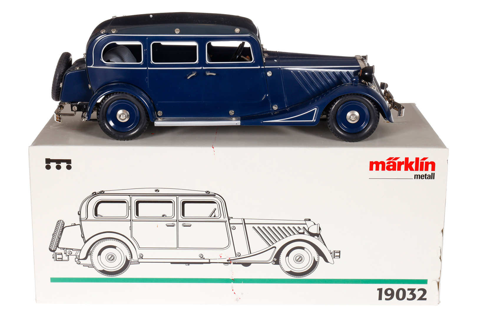Märklin Replik Pullman-Limousine 19032, blau/grau, mit Zertifikat, ohne Schlüssel,