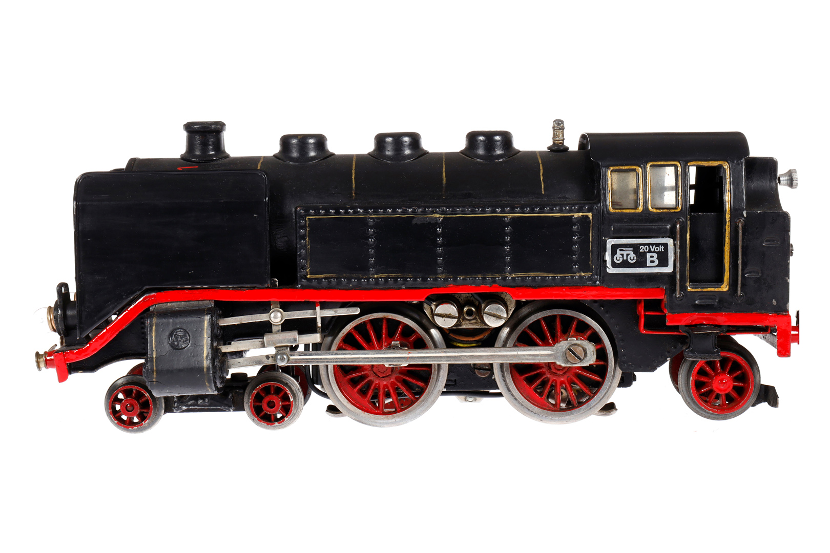 Märklin 2-B-1 Tenderlok TCE 66/12920, Spur 0, elektr., schwarz, mit gW und 2 el. bel. Stirnlampen,