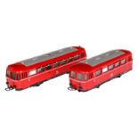 Märklin Schienenbus mit Anhänger, Spur H0, rot, Alterungsspuren, Z 2-3