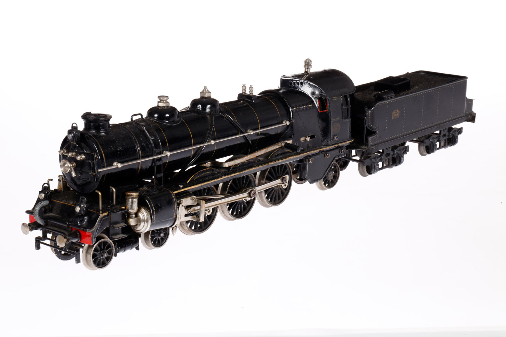 Märklin franz. 2-C-1 Dampflok H 4021 PLM, Spur 1, spiritusbetrieben, schwarz, mit Tender, Brenner - Image 2 of 4