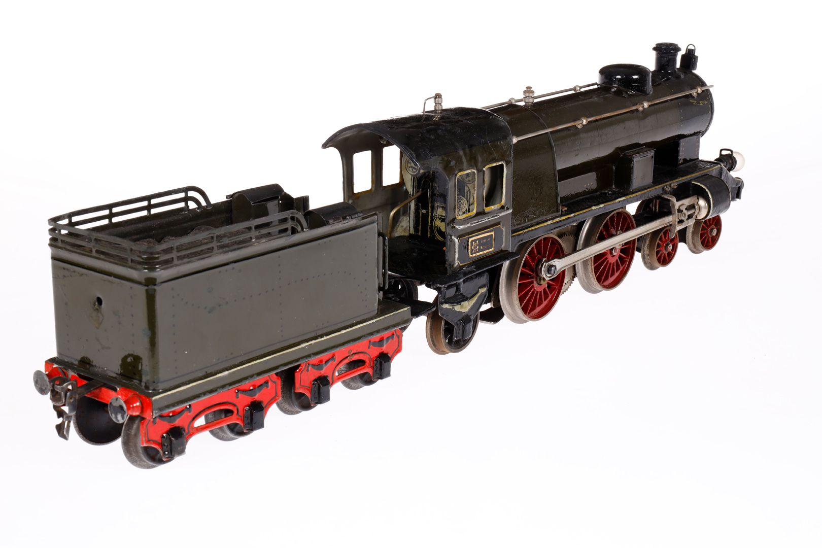 Märklin 2-B-1 Dampflok ECE, Spur 1, elektr., oliv/schwarz, mit Tender, 1 imit. und 2 el. bel. - Bild 3 aus 4