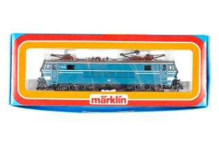 Märklin E-Lok ”1605” 3152, Spur H0, türkis, 1 Fenster lose, Alterungsspuren, im leicht besch. OK,