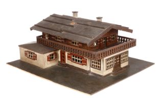 AH-Landhaus Obersalzberg, Holz, bemalt, mit Beleuchtung, NV, L 43, Z 3