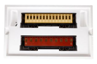 Märklin württembergisches Personenwagen-Set 58032, Spur 1, mit 2 Personenwagen, gelbbraun und braun,