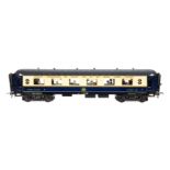 Elettren Pullmanwagen, Spur 0, creme/blau, mit Inneneinrichtung und Beleuchtung, LS und