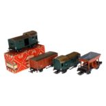 4 Märklin Güterwagen, Spur H0, Guss, LS, Z 3