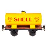 Märklin Shell Kesselwagen 1674, Spur 1, HL, LS und gealterter Lack, L 19,5, sonst Z 2