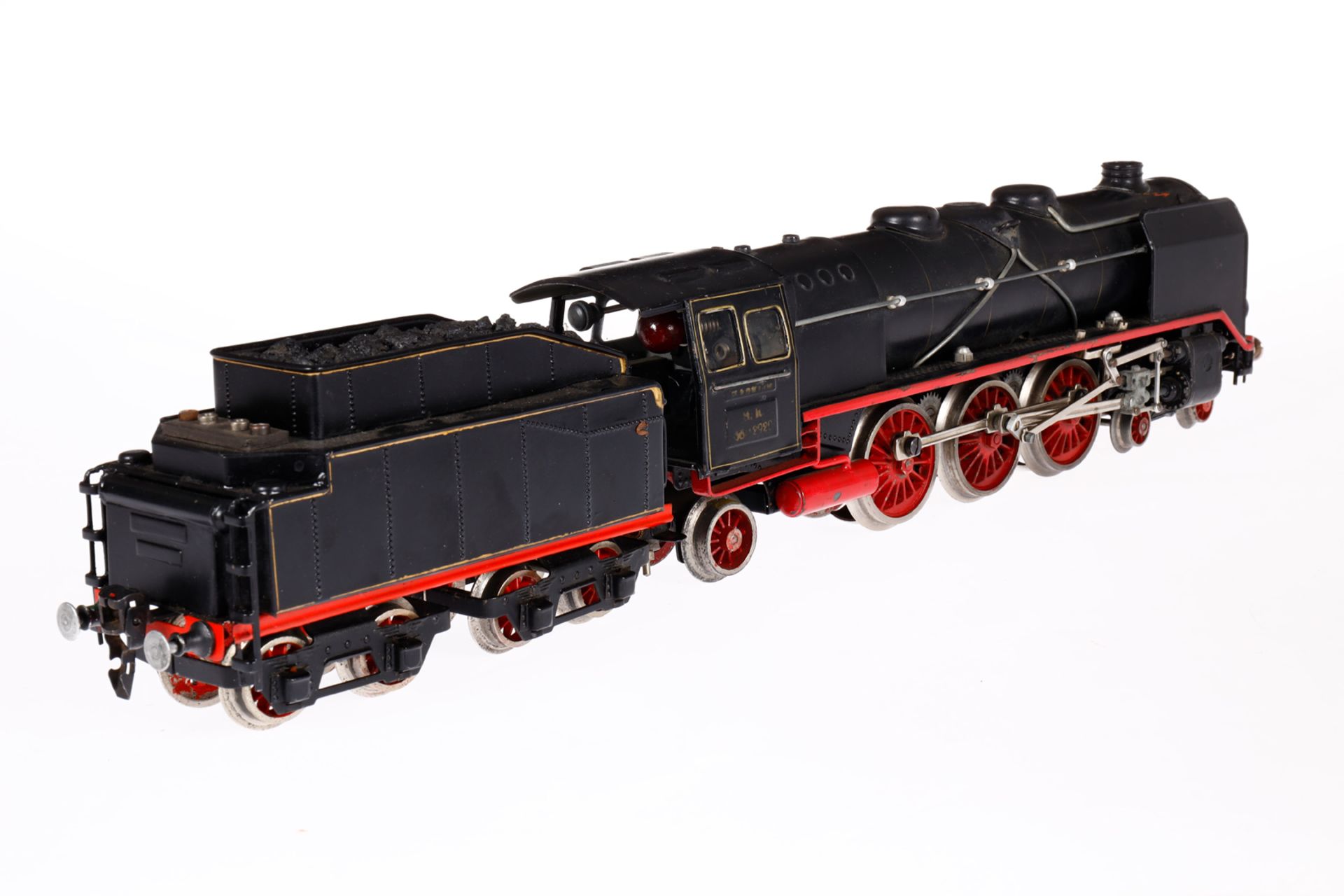 Märklin 2-C-1 Dampflok HR 66/12920, Spur 0, elektr., schwarz, mit Tender, gW und 2 el. bel. - Bild 3 aus 4