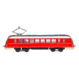 Märklin schweizer Triebwagen TWE 12930 S, Spur 0, elektr., HL, Dach ersetzt, LS und gealterter Lack,